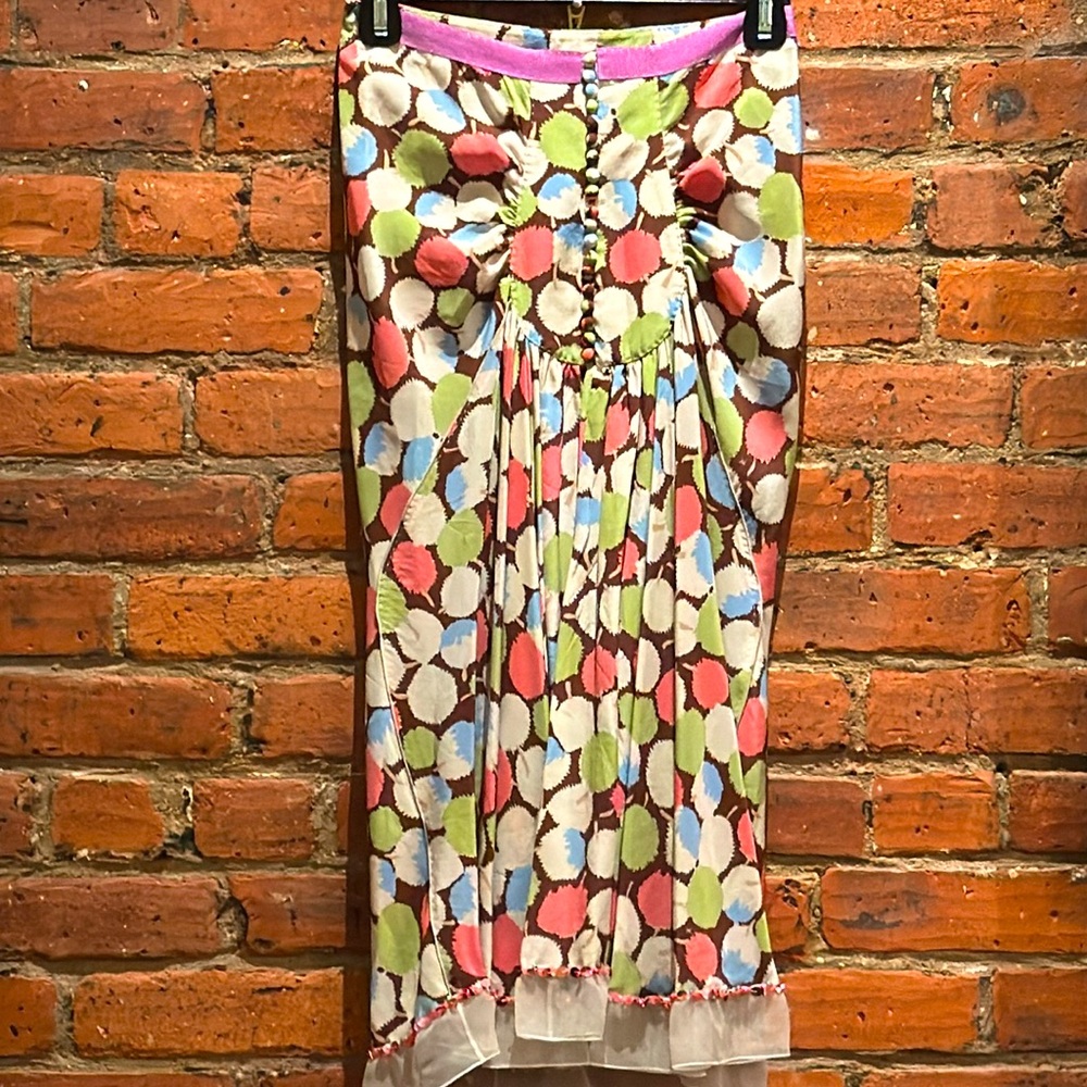 Authentic Louis Vuitton 2005 Runway Collection 100% Silk Skirt ❣️